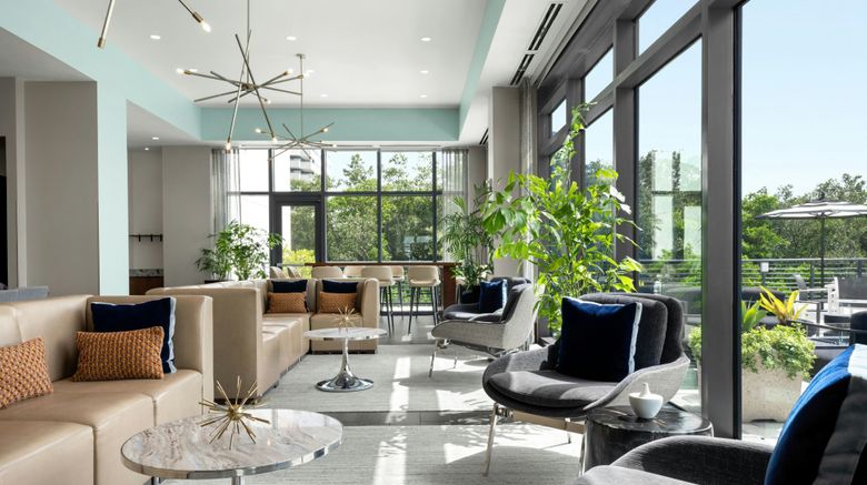 <b>The Current Hotel, Autograph Collection Lobby</b>. Images powered by <a href="https://www.leonardoworldwide.com/" title="Leonardo Worldwide" target="_blank">Leonardo</a>.