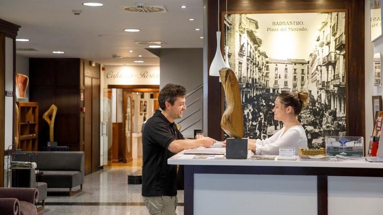 <b>Gran Hotel Ciudad de Barbastro Lobby</b>. Images powered by <a href="https://www.leonardoworldwide.com/" title="Leonardo Worldwide" target="_blank">Leonardo</a>.