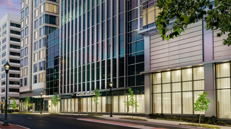 AC Hotel Bethesda Downtown Exterior. Images powered by <a href="https://www.leonardoworldwide.com" target="_blank" rel="noopener">Leonardo</a>.