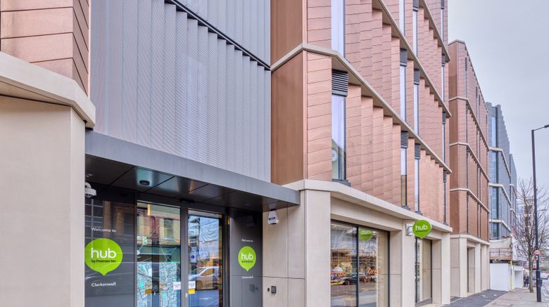 <b>Hub by Premier Inn London Clerkenwell Exterior</b>. Images powered by <a href="https://www.leonardoworldwide.com/" title="Leonardo Worldwide" target="_blank">Leonardo</a>.