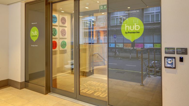 <b>hub by Premier Inn London Goodge Street Exterior</b>. Images powered by <a href="https://www.leonardoworldwide.com/" title="Leonardo Worldwide" target="_blank">Leonardo</a>.
