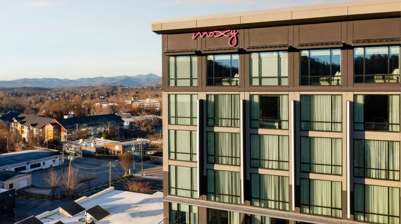 <b>Moxy Asheville Downtown Exterior</b>. Images powered by <a href="https://www.leonardoworldwide.com/" title="Leonardo Worldwide" target="_blank">Leonardo</a>.