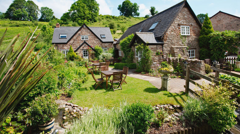 Tudor Farmhouse Hotel Exterior. Images powered by <a href="https://www.leonardoworldwide.com" target="_blank" rel="noopener">Leonardo</a>.