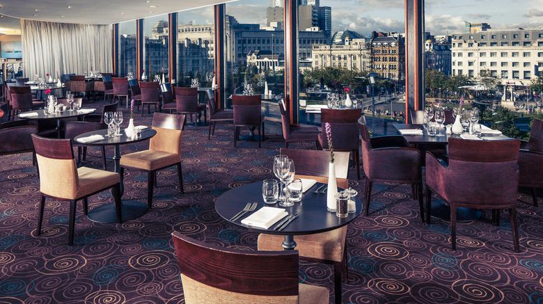 <b>Mercure Manchester Piccadilly Hotel Restaurant</b>. Images powered by <a href="https://leonardo.com/" title="Leonardo Worldwide" target="_blank">Leonardo</a>.