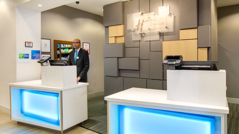 <b>Holiday Inn Express & Suites Denton Lobby</b>. Images powered by <a href="https://www.leonardoworldwide.com/" title="Leonardo Worldwide" target="_blank">Leonardo</a>.