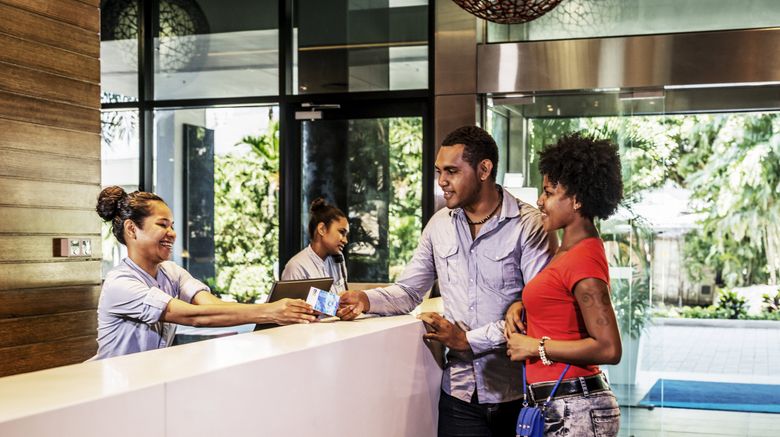 <b>Holiday Inn Express Port Moresby Lobby</b>. Images powered by <a href="https://www.leonardoworldwide.com/" title="Leonardo Worldwide" target="_blank">Leonardo</a>.