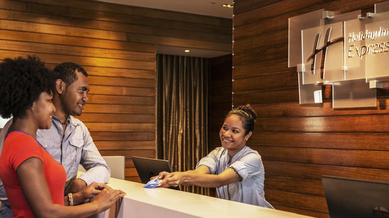 <b>Holiday Inn Express Port Moresby Lobby</b>. Images powered by <a href="https://www.leonardoworldwide.com/" title="Leonardo Worldwide" target="_blank">Leonardo</a>.