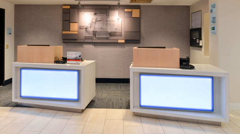 <b>Holiday Inn Express & Suites Raleigh NE Lobby</b>. Images powered by <a href="https://www.leonardoworldwide.com/" title="Leonardo Worldwide" target="_blank">Leonardo</a>.