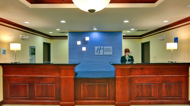 <b>Holiday Inn Express Hotel & Stes Dewitt Lobby</b>. Images powered by <a href="https://www.leonardoworldwide.com/" title="Leonardo Worldwide" target="_blank">Leonardo</a>.