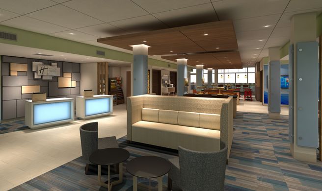 Holiday Inn Express/Suites Merrillville Lobby