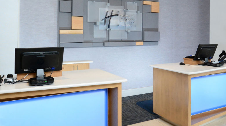 <b>Holiday Inn Express & Suites RDU RTP Lobby</b>. Images powered by <a href="https://www.leonardoworldwide.com/" title="Leonardo Worldwide" target="_blank">Leonardo</a>.