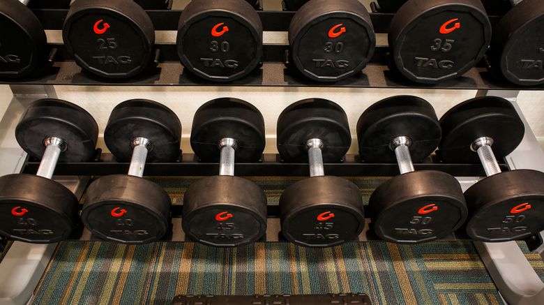 <b>Holiday Inn Express & Suites Evansville Health Club</b>. Images powered by <a href="https://www.leonardoworldwide.com/" title="Leonardo Worldwide" target="_blank">Leonardo</a>.