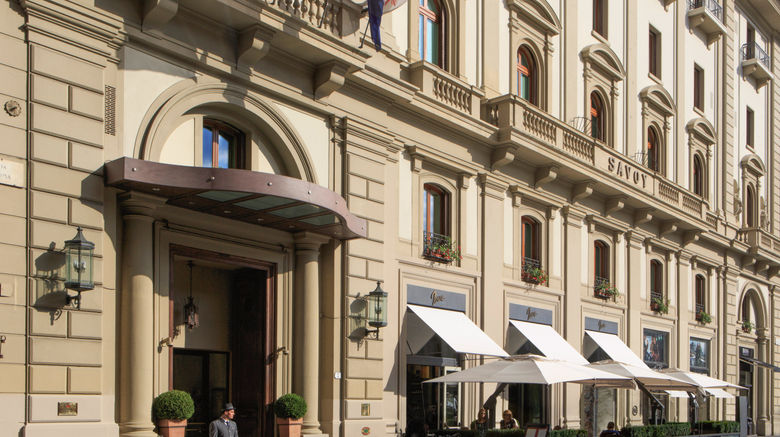 Rocco Forte Hotel Savoy Exterior. Images powered by <a href=https://www.travelweekly.com/Hotels/Florence/