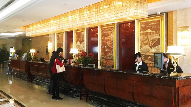 <b>Jinhai New Century Grand Hotel Ninghai Lobby</b>. Images powered by <a href="https://www.leonardoworldwide.com/" title="Leonardo Worldwide" target="_blank">Leonardo</a>.