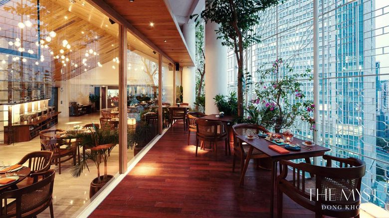 <b>The Myst Dong Khoi Hotel Restaurant</b>. Images powered by <a href=https://www.travelagewest.com/Hotels/Ho-Chi-Minh-City-Vietnam/