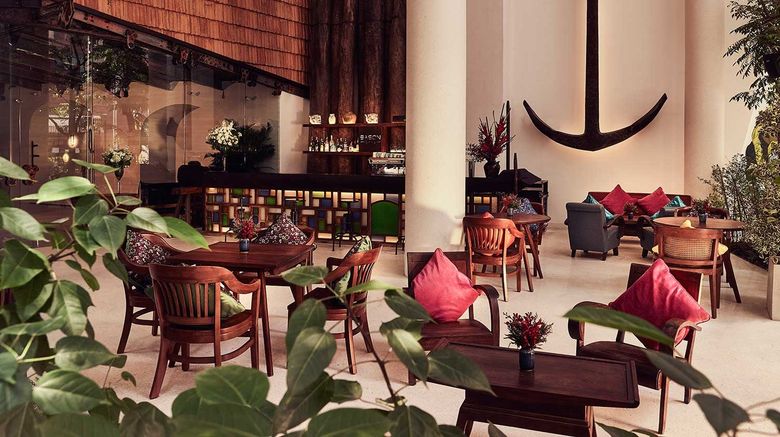 <b>The Myst Dong Khoi Hotel Restaurant</b>. Images powered by <a href=https://www.travelagewest.com/Hotels/Ho-Chi-Minh-City-Vietnam/