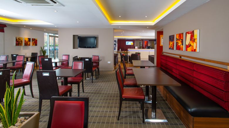 <b>Holiday Inn Express Salford Quays Restaurant</b>. Images powered by <a href="https://www.leonardoworldwide.com/" title="Leonardo Worldwide" target="_blank">Leonardo</a>.