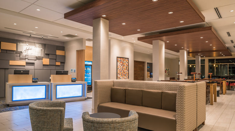 <b>Holiday Inn Express Suites Farmville Lobby</b>. Images powered by <a href="https://www.leonardoworldwide.com/" title="Leonardo Worldwide" target="_blank">Leonardo</a>.