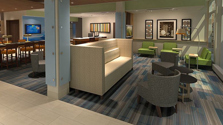 <b>Holiday Inn Express & Suites Forest Hill Lobby</b>. Images powered by <a href="https://www.leonardoworldwide.com/" title="Leonardo Worldwide" target="_blank">Leonardo</a>.