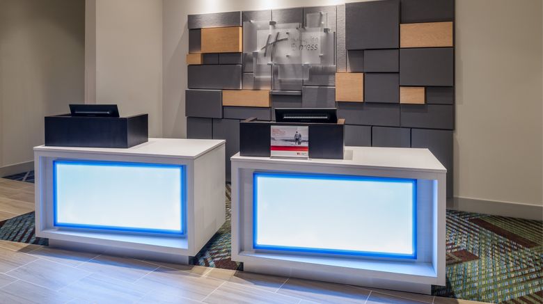 <b>Holiday Inn Express Troy Lobby</b>. Images powered by <a href="https://www.leonardoworldwide.com/" title="Leonardo Worldwide" target="_blank">Leonardo</a>.