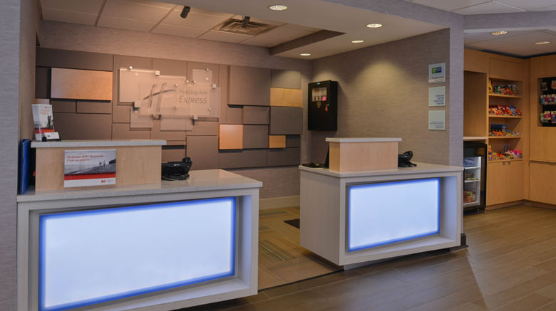 <b>Holiday Inn Express Olean Lobby</b>. Images powered by <a href="https://www.leonardoworldwide.com/" title="Leonardo Worldwide" target="_blank">Leonardo</a>.