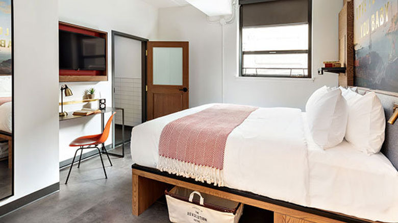 <b>The Revolution Hotel Room</b>. Images powered by <a href="https://www.leonardoworldwide.com/" title="Leonardo Worldwide" target="_blank">Leonardo</a>.