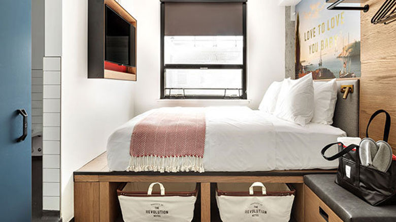 <b>The Revolution Hotel Room</b>. Images powered by <a href="https://www.leonardoworldwide.com/" title="Leonardo Worldwide" target="_blank">Leonardo</a>.