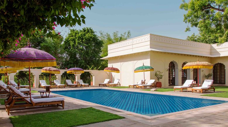 <b>The Oberoi Vanyavilas Pool</b>. Images powered by <a href="https://www.leonardoworldwide.com/" title="Leonardo Worldwide" target="_blank">Leonardo</a>.