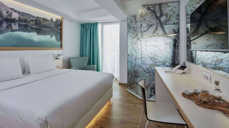 Olive Green Hotel Room