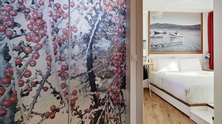 Olive Green Hotel Room