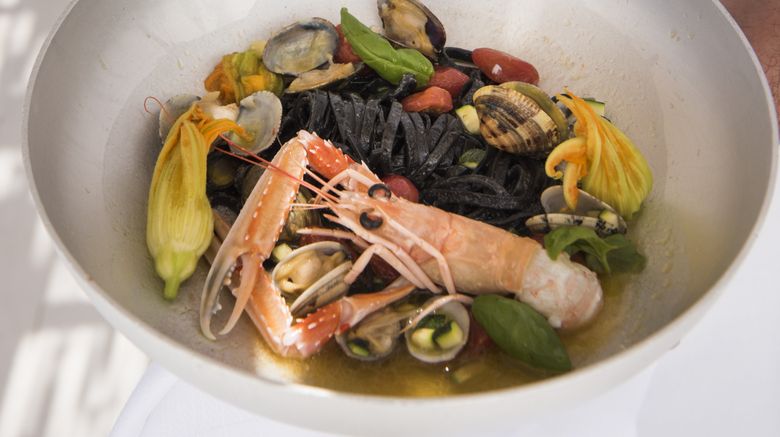<b>La Peschiera Restaurant</b>. Images powered by <a href=https://www.travelagewest.com/Hotels/Monopoli-Italy/
