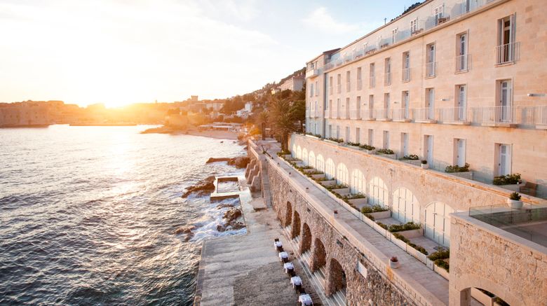 <b>Hotel Excelsior Dubrovnk Exterior</b>. Images powered by <a href="https://www.leonardoworldwide.com/" title="Leonardo Worldwide" target="_blank">Leonardo</a>.