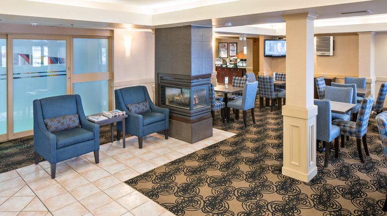 <b>Holiday Inn Express Red Deer Lobby</b>. Images powered by <a href="https://www.leonardoworldwide.com/" title="Leonardo Worldwide" target="_blank">Leonardo</a>.