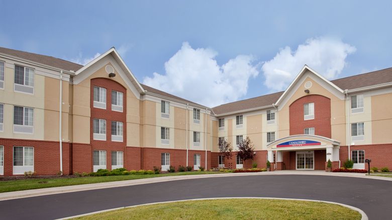 Candlewood Suites Kansas City Speedway Exterior. Images powered by <a href="https://www.leonardoworldwide.com" target="_blank" rel="noopener">Leonardo</a>.