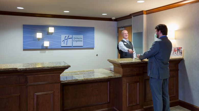 <b>Holiday Inn Express & Stes Bloomington W Lobby</b>. Images powered by <a href="https://www.leonardoworldwide.com/" title="Leonardo Worldwide" target="_blank">Leonardo</a>.