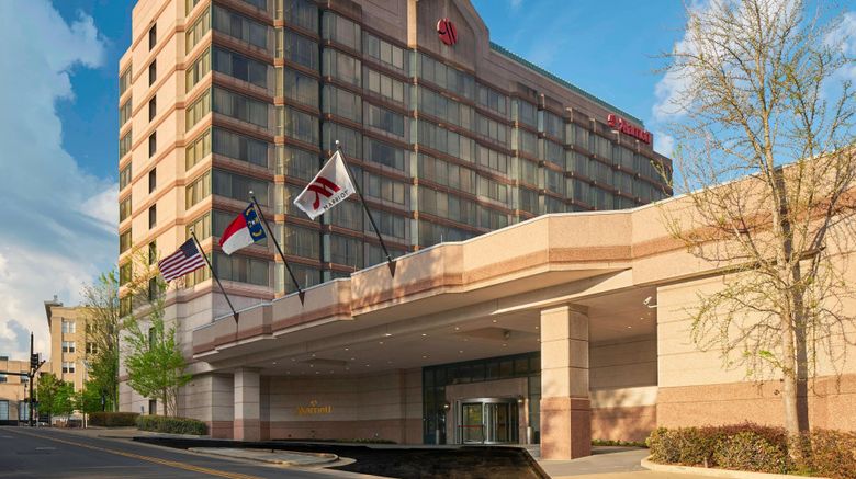 Durham Marriott City Center Exterior. Images powered by <a href="https://www.leonardoworldwide.com" target="_blank" rel="noopener">Leonardo</a>.