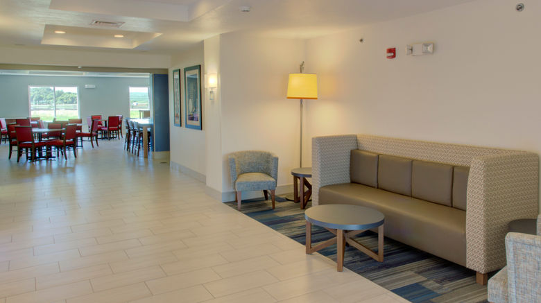 <b>Holiday Inn Express and Suites Lobby</b>. Images powered by <a href="https://www.leonardoworldwide.com/" title="Leonardo Worldwide" target="_blank">Leonardo</a>.