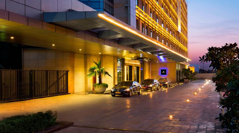 JW Marriott Hotel New Delhi Aerocity Exterior. Images powered by <a href=https://www.travelweekly-asia.com/Hotels/Delhi/