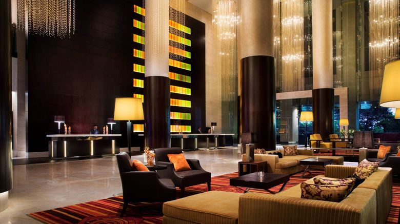 <b>JW Marriott Hotel Bengaluru Lobby</b>. Images powered by <a href=https://www.travelagewest.com/Hotels/Bengaluru-India/