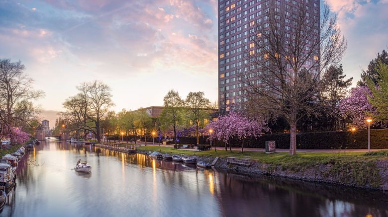 Hotel Okura Amsterdam Exterior. Images powered by <a href=https://www.travelweekly.com/Hotels/Amsterdam/