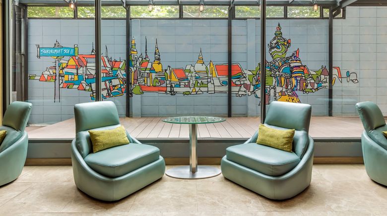 <b>Holiday Inn Express Bangkok Sukhumvit 11 Lobby</b>. Images powered by <a href="https://www.leonardoworldwide.com/" title="Leonardo Worldwide" target="_blank">Leonardo</a>.