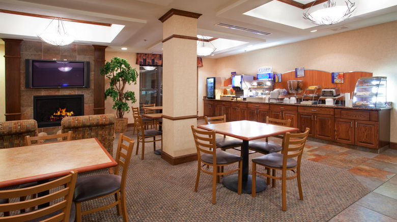 <b>Holiday Inn Express SLC Airport East Restaurant</b>. Images powered by <a href="https://www.leonardoworldwide.com/" title="Leonardo Worldwide" target="_blank">Leonardo</a>.