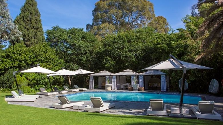 <b>Fairlawns Boutique Hotel and Spa Pool</b>. Images powered by <a href=https://www.travelagewest.com/Hotels/Sandton-South-Africa/