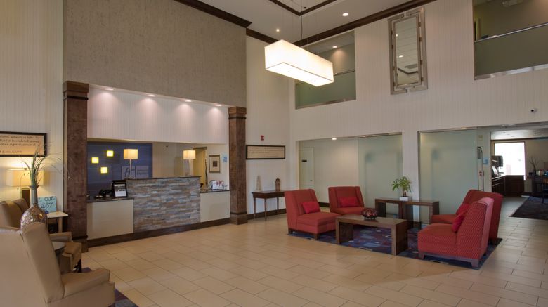 <b>Holiday Inn Express New Albany Lobby</b>. Images powered by <a href="https://www.leonardoworldwide.com/" title="Leonardo Worldwide" target="_blank">Leonardo</a>.