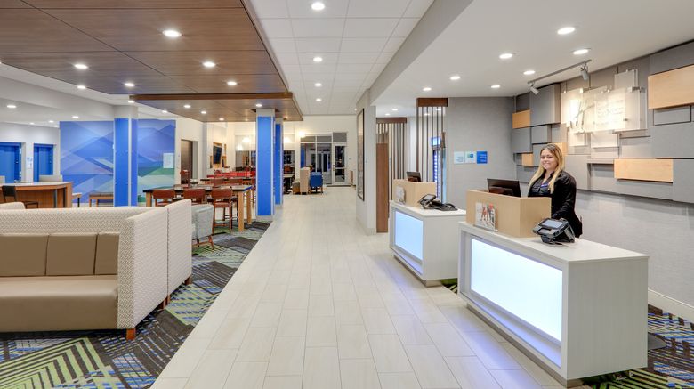 <b>Holiday Inn Express & Suites Dallas NW Lobby</b>. Images powered by <a href="https://www.leonardoworldwide.com/" title="Leonardo Worldwide" target="_blank">Leonardo</a>.