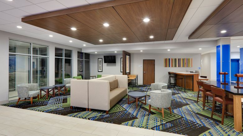 <b>Holiday Inn Express & Suites Dallas NW Lobby</b>. Images powered by <a href="https://www.leonardoworldwide.com/" title="Leonardo Worldwide" target="_blank">Leonardo</a>.