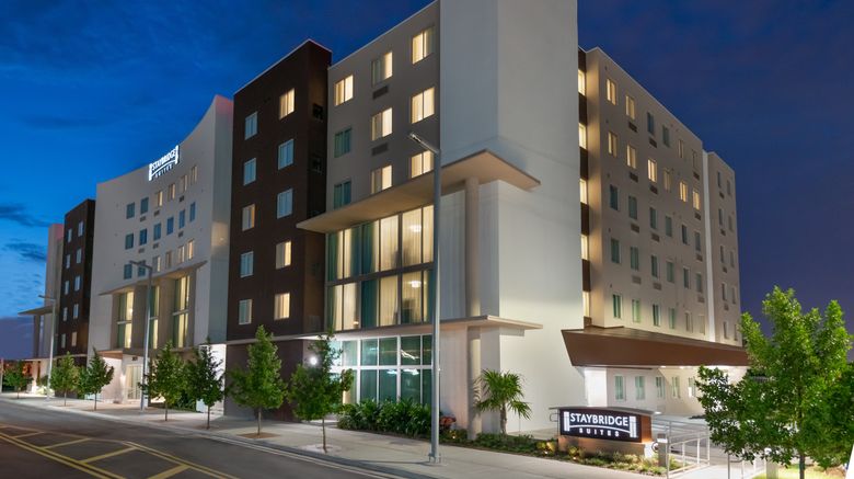 Staybridge Suites Intl Airport Exterior. Images powered by <a href="https://www.leonardoworldwide.com" target="_blank" rel="noopener">Leonardo</a>.