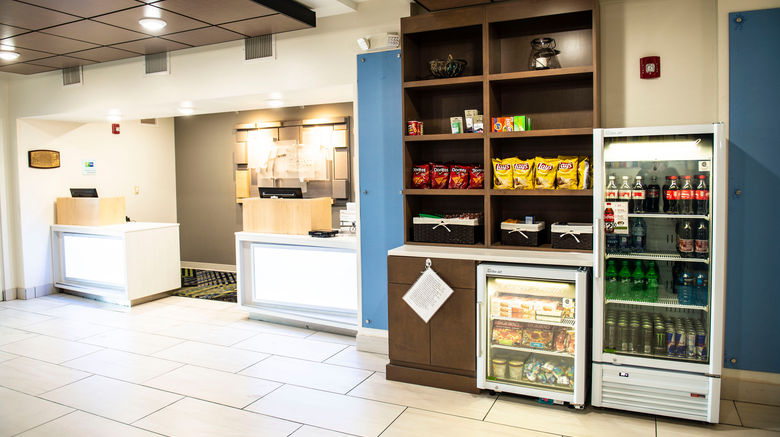 <b>Holiday Inn Express Sedalia Lobby</b>. Images powered by <a href="https://www.leonardoworldwide.com/" title="Leonardo Worldwide" target="_blank">Leonardo</a>.