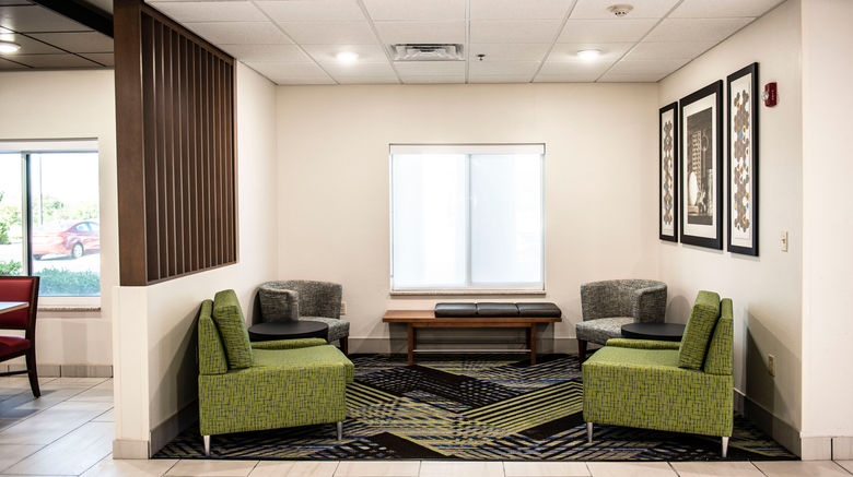 <b>Holiday Inn Express Sedalia Lobby</b>. Images powered by <a href="https://www.leonardoworldwide.com/" title="Leonardo Worldwide" target="_blank">Leonardo</a>.