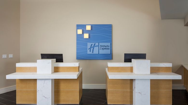 <b>Holiday Inn Express Lobby</b>. Images powered by <a href="https://www.leonardoworldwide.com/" title="Leonardo Worldwide" target="_blank">Leonardo</a>.
